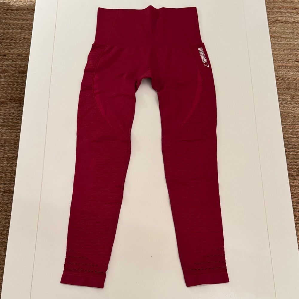 Gymshark Red High-Waisted Leggings